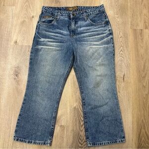 LEI Classic Blue Denim Ankle Cropped Jeans size 11